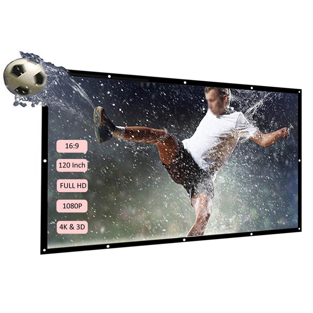 Amazon | n/a 120インチ折りたたみ式プロジェクタースクリーン